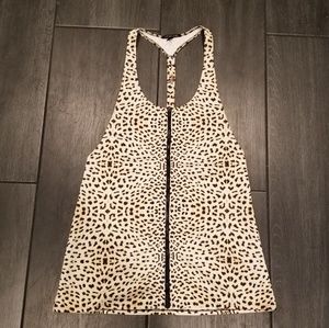 VS Swim Zip Front Pool Cover Up Dress T Back